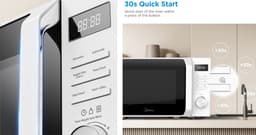 Midea - AG20CF2EBK - Magnetron met grillfunctie - 8 automatische programma's — thumbnail 8