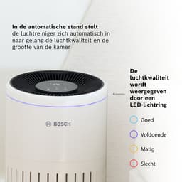 Bosch Air 2000 Luchtreiniger tot 37,5 m² - Verwijdert efficiënt het Vuil met HEPA Filter, Smart Sensor, Stille Modus - voor Allergische Mensen — thumbnail 7