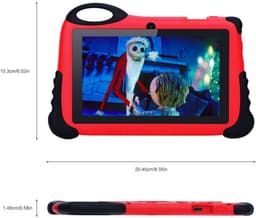 VELTRR® Kindertablet Vanaf 3 Jaar - Tablet Kinderen - Kinderspeelgoed - Rood — thumbnail 3