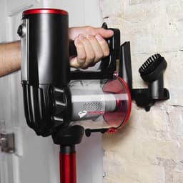 StayPowered SteelStofzuiger - Krachtig & Lichtgewicht Ontwerp - Draaibare Kop - Zakloze Cycloontechnologie - Efficiënt HEPA-Filter - 4,5 m Kabellengte - Handstofzuiger & Steelstofzuiger in Eén - Rood/Zwart - Levering Sneller dan Aangegeven! — thumbnail 3