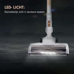 AG4400 Steelstofzuiger Draadloos - Lichtgewicht & Stil - Geschikt voor Dierenharen- Krachtig -Kruimeldief- Draadloze Stofzuigers - Steelstofzuigers - Kruimelzuiger - Compact & Licht - Wit — thumbnail 3