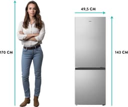 ETNA KCV343RVS - Koel/vriescombinatie - RVS - Heldere LED verlichting - Automatisch ontdooien - Energieklasse C - Geluidsniveau 39 dB(A) — thumbnail 4