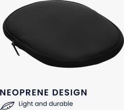 kwmobile hoes geschikt voor Beats Solo 4 / Solo 3 Wireless / Marshall Major V - 23,5 x 18 cm - Beschermhoes voor headset in zwart - Van neopreen — thumbnail 2