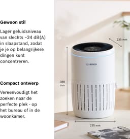 Bosch Air 2000i App-Gestuurde Luchtzuiveraar - Schone Lucht voor Thuis — thumbnail 6