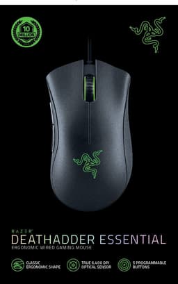 Razer DeathAdder Essential - Bedrade Gaming Muis - Ergonomisch - Programmeerbaar - 6.400 DPI - Optisch - Zwart — thumbnail 3