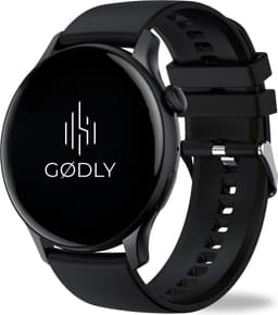 GØDLY® Amoled Smartwatch 46mm - voor Heren & Dames - Stappenteller - Kcal Teller - Slaapmeter & Hartslagmeter - Geschikt voor iOS & Android - Zwart — thumbnail 1