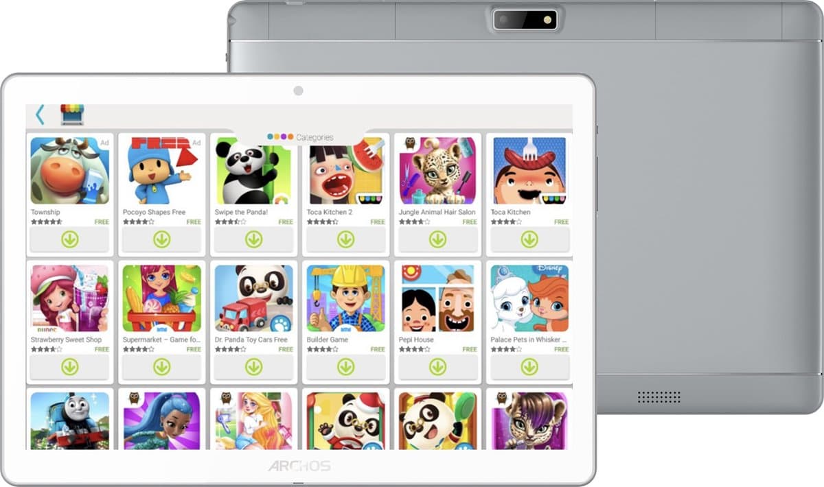 Archos tablet T96 Kids 9.6" 32 GB wit/zilver — afbeelding 1