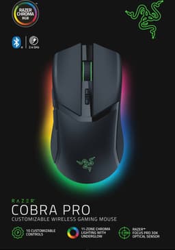 Razer Cobra Pro - Draadloze Gaming Muis - RGB - 30.000 DPI - Zwart — thumbnail 11