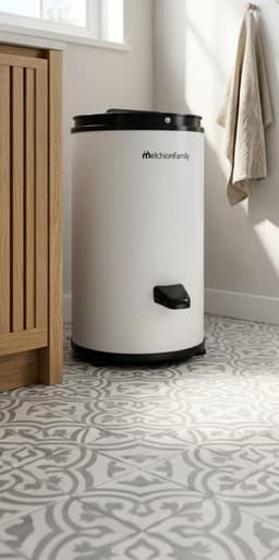 Centrifuge Wasdroger 6 kg – TurboSpin Compact 3200 RPM Spin Dryer, Ruimtebesparend 35x37x66 cm, Draagbare Spin Droger, Handmatige Bediening – Wit Urbanhome — thumbnail 3
