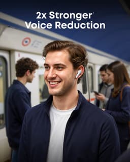 soundcore Liberty 5 by Anker, draadloze oordoppen met noise-cancelling, 2x sterkere stemonderdrukking, realtime adaptieve noise canceling, snelladen, Dolby Audio, heldere gesprekken met 6 microfoons en AI, lange batterijduur — thumbnail 8