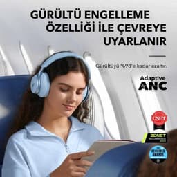 soundcore by Anker Space One Draadloze Over-ear Koptelefoon Zwart - Headphones - Active Noise Cancelling, Multipoint Connection, 55 uur accuduur, Bluetooth 5.3, LDAC, Hi-Res Certified — thumbnail 15