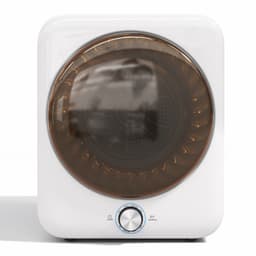 Mini Trommeldroger 3 Kg - 1350W Afvoerdroger Met 8 Programma's, NTC Sensor, Wandmontage - Wit — thumbnail 3