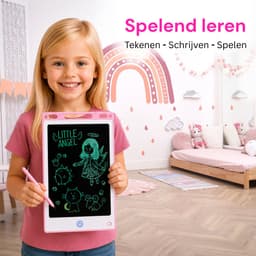 Tekenbord kinderen Kiraal - Tekentablet - LCD Tekentablet kinderen - Grafische tablet kinderen - Kindertablet Roze - 10 inch — thumbnail 6