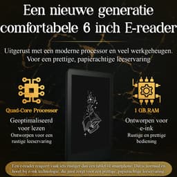 SwayTosh E-Reader Nova Pro – 6 inch 2025 – 64GB + Cloud Opslag – Ereader Met Luxe Hoes – Storytel-Ondersteuning – Schermverlichting en Nachtmodus – E Reader Voor Ebook & Luisterboeken – Met Oplader — thumbnail 2