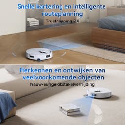 ECOVACS DEEBOT T30e OMNI Robotstofzuiger met dweilfunctie- 25.000 Pa- OZMO Turbo 2.0 dweilen- ZeroTangle 3.0 anti-klit-Triple-V-hoofdborstel- Omni-station-75°C dweilreiniging- Wit — thumbnail 4
