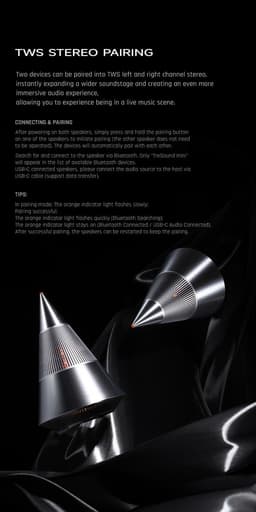 TRETTITRE TreSound mini Gen4 goud - draagbare bluetooth speaker - 360° surround sound - aluminium - 30W — thumbnail 22