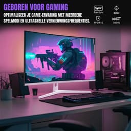 Zyrex® Gaming Monitor 240hz - Gaming Monitor -Zwart - ‎‎18cm x 62cm x 45cm — thumbnail 7