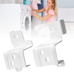 Wasdroger Stapelset - Wasstapelaar Wasmachine - Ruimte Besparen - Universele Pasvorm - 10 x 10 x 3 cm - Staal — thumbnail 3