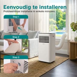 SereneLife Mobiele Airco 7000 BTU - Airconditioner met Afvoerslang - 3-in-1 Koelen, Ventileren en Ontvochtigen - Inclusief Raamafdichtingskit - Stil 54 dB — thumbnail 8