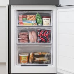 Heinner HC-HM260XWDE++ Koel-vriescombinatie met Waterdispenser – 260 L – Elektronische Temperatuurregeling – Omkeerbare Deur – Zilver – 5 Jaar Garantie — thumbnail 7