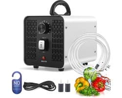 Miryx 2-in-1 Ozongenerator - Luchtreiniger - Geurverwijdering - 60.000 mg/u - Met Lucht- en Watermodus - Voor thuis, Rook