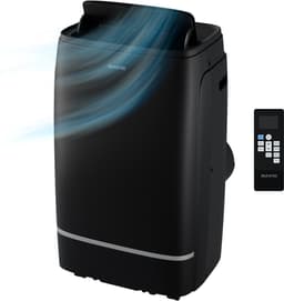 Auronic Mobiele Airco - 12.000 BTU - 4-in-1 - Airconditioning met 2 Raamafdichtingskits - Ventilator - Ontvochtiger - Tot 35m² - Zwart — thumbnail 1