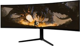 Arozzi Nova 49" Gaming Monitor - Curved - DQHD VA - 165Hz - USB-C - Zwart — thumbnail 13