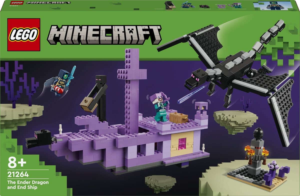 LEGO Minecraft® De Enderdraak en het End-schip 21264 — afbeelding 1