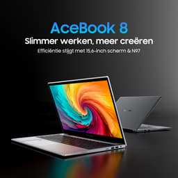 Blackview AceBook 8 Laptop - 15,6 inch Full HD - 16 GB RAM - 512 GB SSD - Intel N97 - Windows 11 Notebook - UHD Graphics - Grijs — thumbnail 7