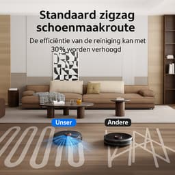 Robotstofzuiger TEENDOW D10Smax met 3 zuigstanden tot 4500Pa, 250 ml watertank, LDS-laserdetectie, app- en Google-assistentbesturing, lange accuduur van 120 minuten, stil (<70dB), en automatische oplading. — thumbnail 3