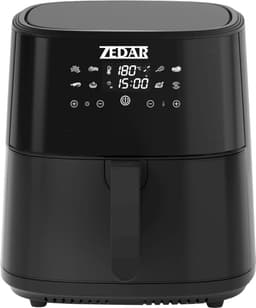 Airfryer XXL - Met APP - Groot 8 Liter - Heteluchtfriteuse - Zwart - Digital Touchscreen - 50 voorgeprogrammeerde gerechten Zedar AF600 — thumbnail 2