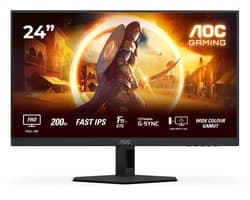 AOC G4 24G4HRE - Full HD Fast IPS Gaming Monitor - G-Sync Compatible - 0.5ms - 200hz - Speakers - 24 inch