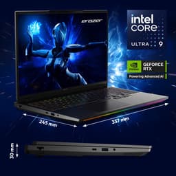 "ERAZER Beast 16 X1 Ultimate - high-end gaming-laptop - Intel� Core� Ultra 9 Processor 275HX - 16"" Mini LED Vivid Display met 300Hz - NVIDIA GeForce RTX 5090 - 2 TB PCIe SSD - 32 GB RAM NL" — thumbnail 6