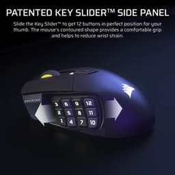 Corsair Scimitar Elite Wireless SE - Draadloze Gaming Muis - Rechtshandig - Bluetooth - Optisch - 33000 DPI - Zwart — thumbnail 3