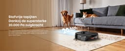 eufy Robotstofzuiger Omni E25, HydroJet dweilsysteem, 20.000 Pa zuigkracht, DuoSpiral borstels die ontklitten, CornerRover arm voor het schoonmaken van hoeken, alles-in-één station, voor gezinnen met huisdieren en kinderen. — thumbnail 15