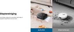 eufy Robotstofzuiger Omni E25, HydroJet dweilsysteem, 20.000 Pa zuigkracht, DuoSpiral borstels die ontklitten, CornerRover arm voor het schoonmaken van hoeken, alles-in-één station, voor gezinnen met huisdieren en kinderen. — thumbnail 14