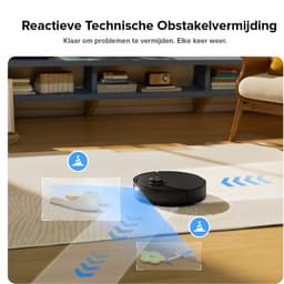 Roborock Q10 S5 Robotstofzuiger– 10000 Pa Zuigkracht–Dubbele Anti-klitfunctie–VibraRise 2.0-Systeem– 8 mm Dweillift– PreciSense LiDAR-navigatie–Obstakelvermijding– APP–Zwart — thumbnail 6