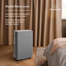 Klarstein Mobiele Airco AireLux Draagbare Airconditioner - 14.000 BTU, Smart App & Voice Control, voor kamers tot 30 m², 4-in-1 Koelen, Ontvochtiger, Ventilator & Slaapstand, Stil, Window Kit Inbegrepen, Grijs - Mobiele Airconditioner — thumbnail 4