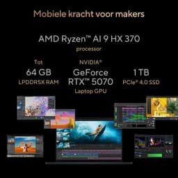ASUS ProArt P16 H7606WP-RJ075X - Creator Laptop - 16 inch - RTX 5070 — thumbnail 8