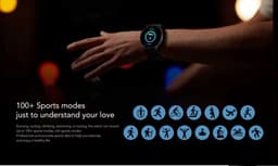 Knobbout 1.28 inch ultradunne smartwatch met gezond heidsmonitoring, sporttracking, muziekbediening, persoonlijke wijzerplaat, bluetooth bellen - - zwart staal+siliconen horlogeband — thumbnail 8