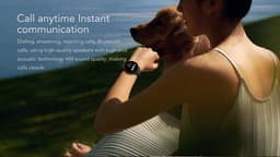 Knobbout 1.28 inch ultradunne smartwatch met gezond heidsmonitoring, sporttracking, muziekbediening, persoonlijke wijzerplaat, bluetooth bellen - - zwart staal+siliconen horlogeband — thumbnail 9