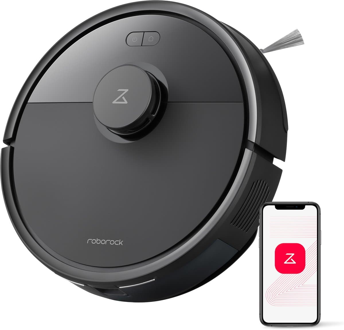 Roborock Q7 L5 Robotstofzuiger – 8000 Pa Hyperforce Zuigkracht – Dubbele Anti-Klit – Nauwkeurige LiDAR Navigatie –Slimme Verboden Zone –Multi-Level Mapping – Automatisch Opladen – APP–Zwart –Q5 PRO Upgrade — afbeelding 1