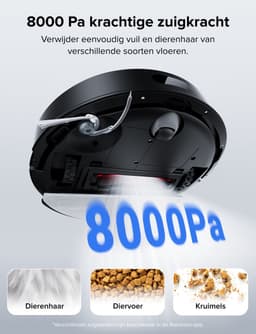 Roborock Q7 L5 Robotstofzuiger – 8000 Pa Hyperforce Zuigkracht – Dubbele Anti-Klit – Nauwkeurige LiDAR Navigatie –Slimme Verboden Zone –Multi-Level Mapping – Automatisch Opladen – APP–Zwart –Q5 PRO Upgrade — thumbnail 4