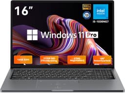 Blackview AceBook 12 Laptop - Intel Core i5-1030NG7 - 16 inch FHD - 16GB DDR4 - 512GB SSD /2 TB - Window 11 Pro Notebook - Dual Band 5G WiFi - UHD Graphics - Grijs — thumbnail 1