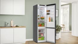 Bosch - KGN39VXAU - Serie 4 - Koel-vriescombinatie - 203cm hoog - Energielabel A - Zwart - Zeer stil - Total No Frost nooit meer ontdooien - Extra veel ruimte voor versproducten metVitaFresh XXL — thumbnail 8
