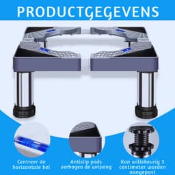 Verstelbaar Wasmachine-Onderstel Voor Vaatwasser - Droger En Huishoudelijke Apparaten (28-31 Cm) – Stevig Platform Voor Optimaal Gebruik — thumbnail 4