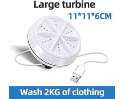 IBBO Shop - Mini Wasmachine - 2kg Wascapaciteit - Camping Wasmachine en Vaatwasser - Mini Wasmachine met Centrifuge - Kleine Wasmachine - Kleine Vaatwassers - Handwasmachine - Voor Kleine Was