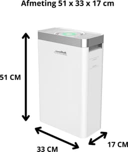 Luchtreiniger Cityline Pro - Air purifier - Luchtfilter - Ruimtes tot 25 m² - Stil - CADR van 200 m³ per uur - Geavanceerd 4 laags HEPA filter - Auto modus & Luchtkwaliteit sensor - LED display - Wifi functionaliteit - Slaapstand - Timer — thumbnail 10
