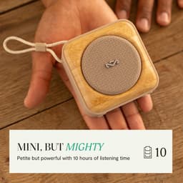House of Marley Roots bluetooth speaker - Draadloze compacte speaker - Ingebouwde Flesopener - Quickcharge - Waterproof - 10 uur Batterijduur - Gemaakt van Duurzame Materialen - Cream — thumbnail 7