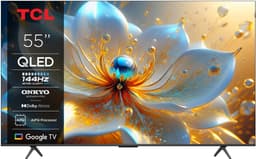 TCL 55T8C 55-inch 4K Ultra HD 144Hz Gaming Smart TV, AI Spraakbesturing, HDR10+ — thumbnail 1